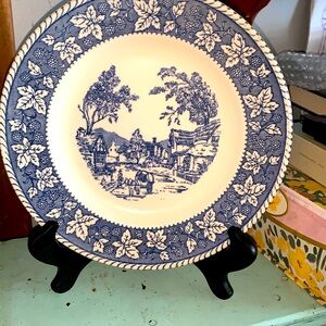 Blue Willow in color. Market scenes